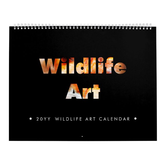 Le Calendrier De L'Art Faune Personnalise L'Année (Protection)
