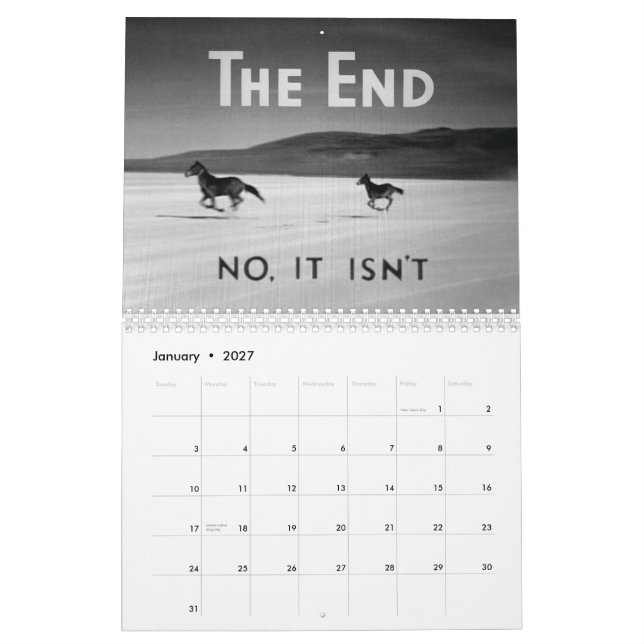Le calendrier de l'extrémité 2012 (Jan 2027)
