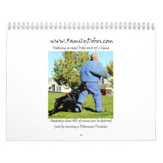 Le calendrier de protection de dobermann a mis à