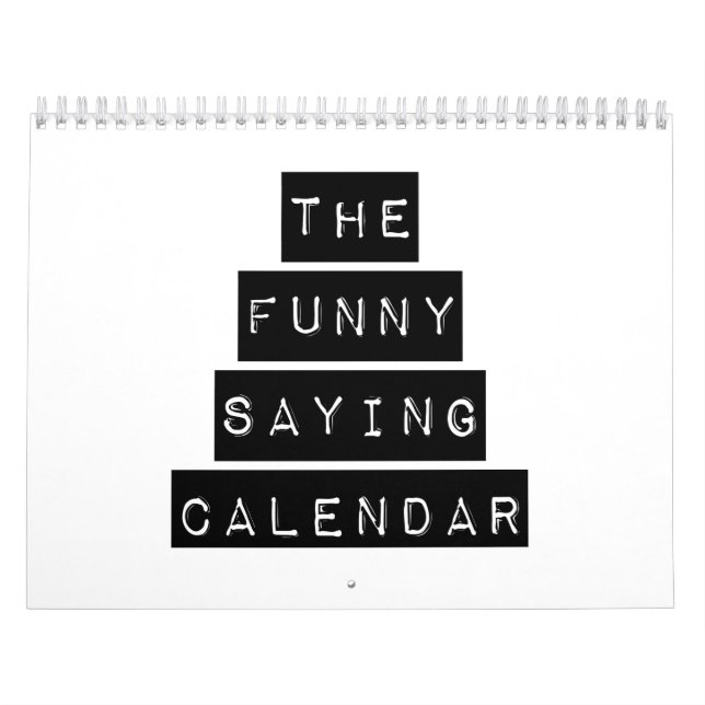 Le calendrier drôle à dire (Protection)