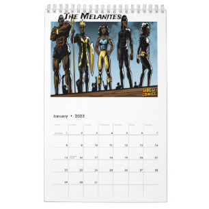 Le calendrier du héros noir