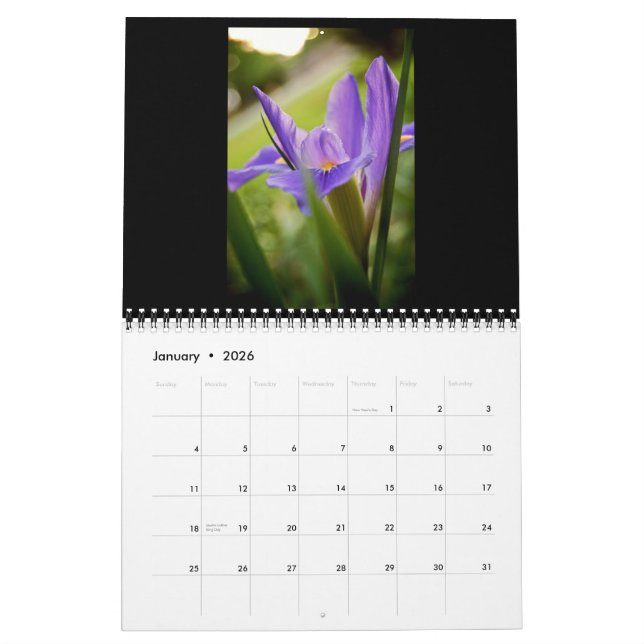 Le calendrier floral de la collection 2012 (Jan 2026)