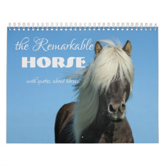 Le calendrier Horse Remarquable avec Citations de 