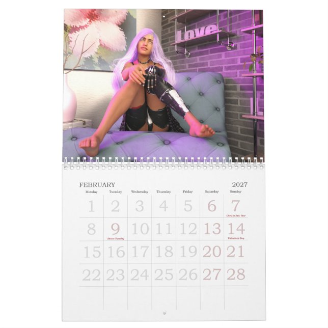 Le calendrier mythographique 2021 (Feb 2027)