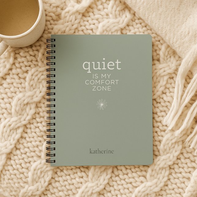 Le calme est ma zone de confort Carnet personnalis (Créateur téléchargé)