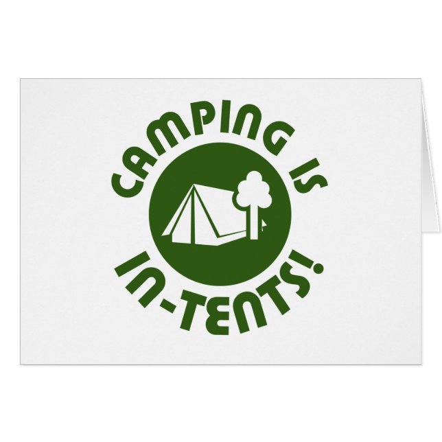 Le camping est dans des tentes (Devant horizontal)