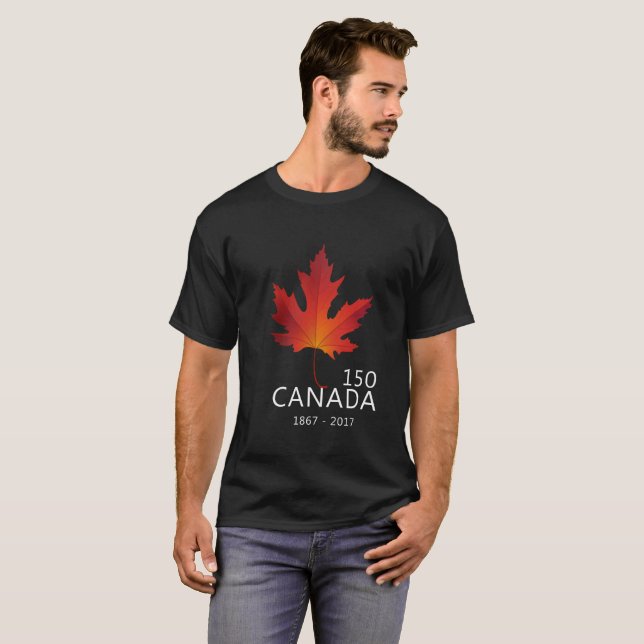 Le Canada 150 ans de T-shirt 2017 d'anniversaire (Devant entier)