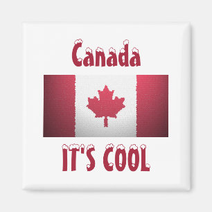 Le Canada c'est aimant frais de drapeau