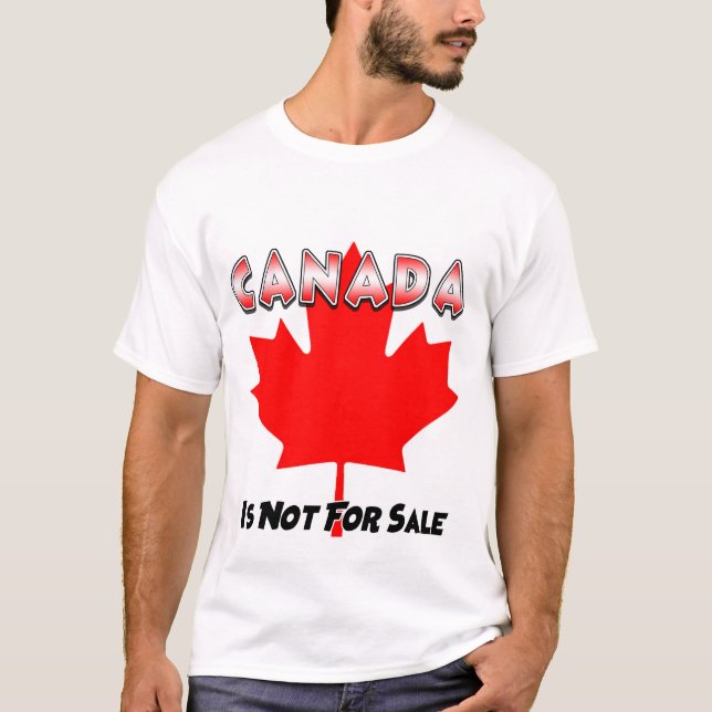 Le Canada N'Est Pas À Vendre T-Shirt De Base (Devant)