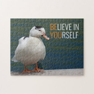 Le canard blanc croire en vous-même puzzle