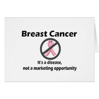 Le cancer du sein n'est pas une occasion de market