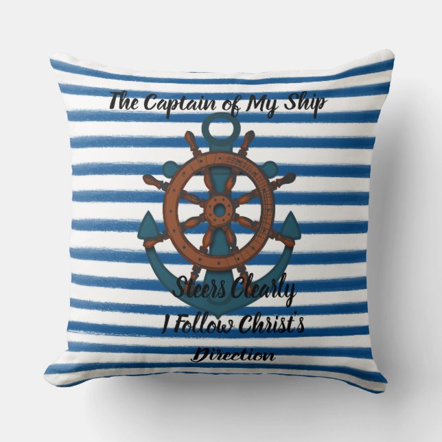 Le Capitaine de mon Coussin réversible (Recto)