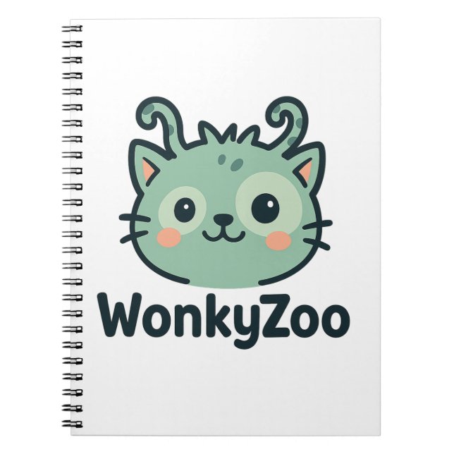 Le Carnet de chats Wonky Zoo | Funny Animal Journa (Devant)