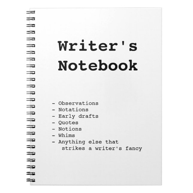 Le carnet de l'auteur (Devant)