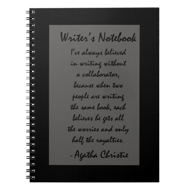 Le carnet de l'auteur - Agatha Christie (Devant)