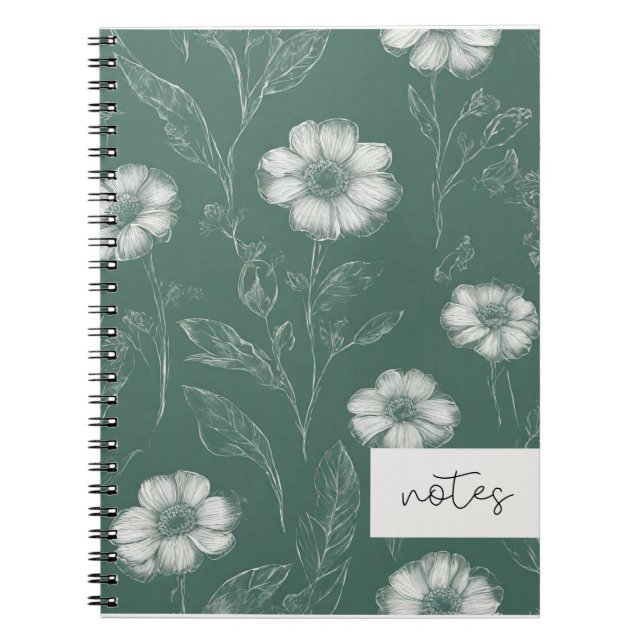 Le Carnet Floral Vert (Devant)
