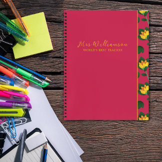 Le Carnet Spiral de l'enseignant floral moderne br