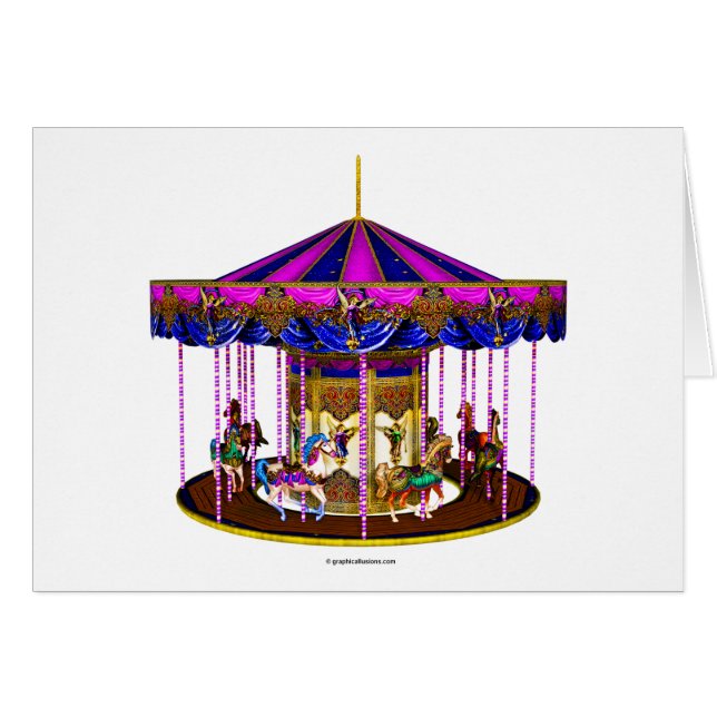 Le carrousel rose (Devant horizontal)