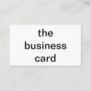 le carte de visite