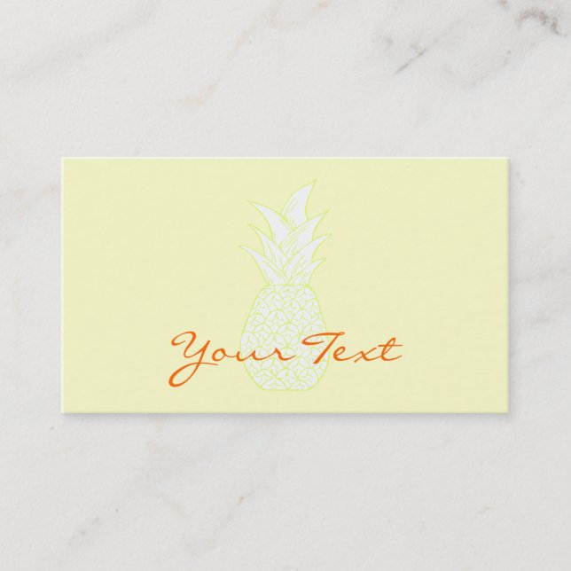 Le carte de visite d'ananas (Devant)