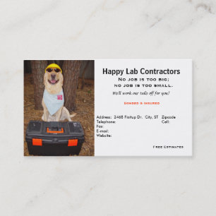 Le carte de visite de l'entrepreneur