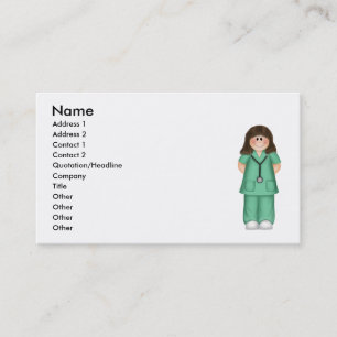 Le carte de visite de l'infirmière