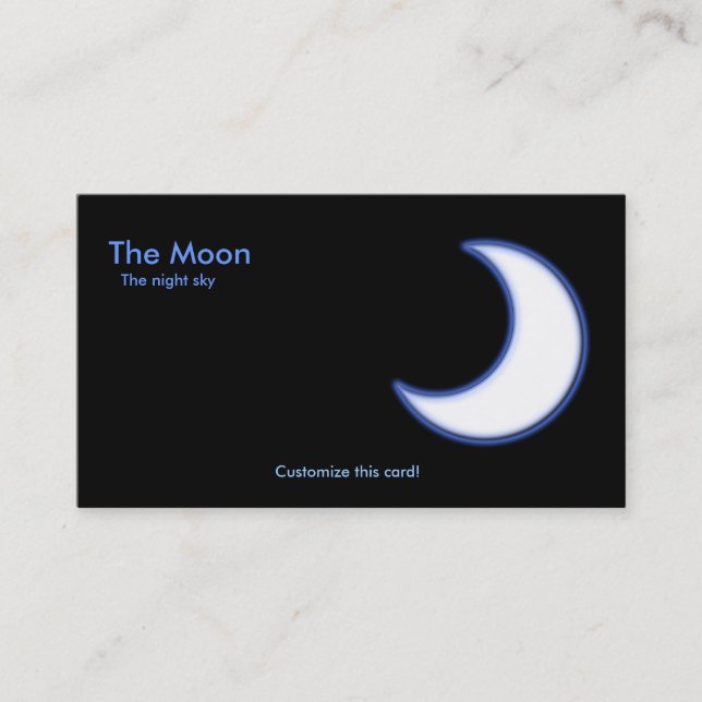 Le carte de visite de lune (Devant)