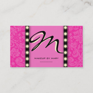 Le carte de visite de maquilleur allume le