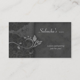 Le carte de visite de spa de salon gris/gris a