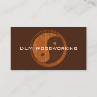 Le Carte de visite de Wooden Yin Yang