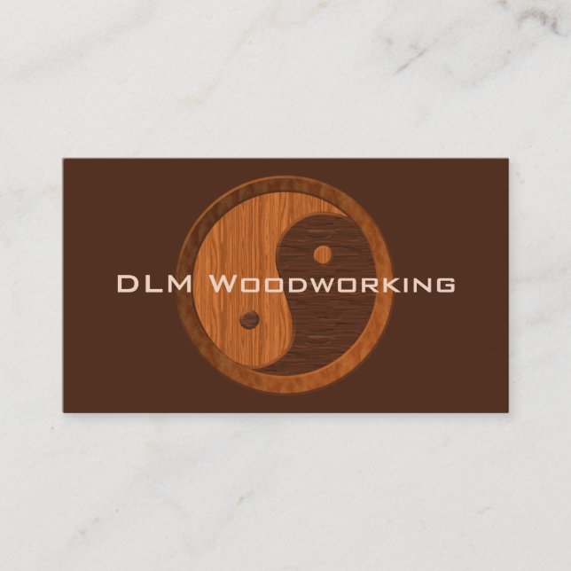 Le Carte de visite de Wooden Yin Yang (Devant)