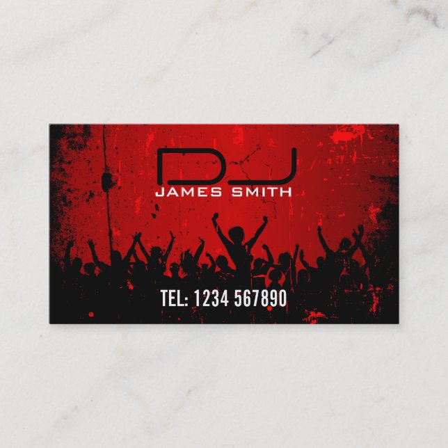 Le carte de visite du DJ (Devant)