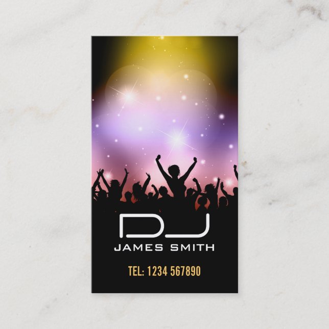 Le carte de visite du DJ (Devant)