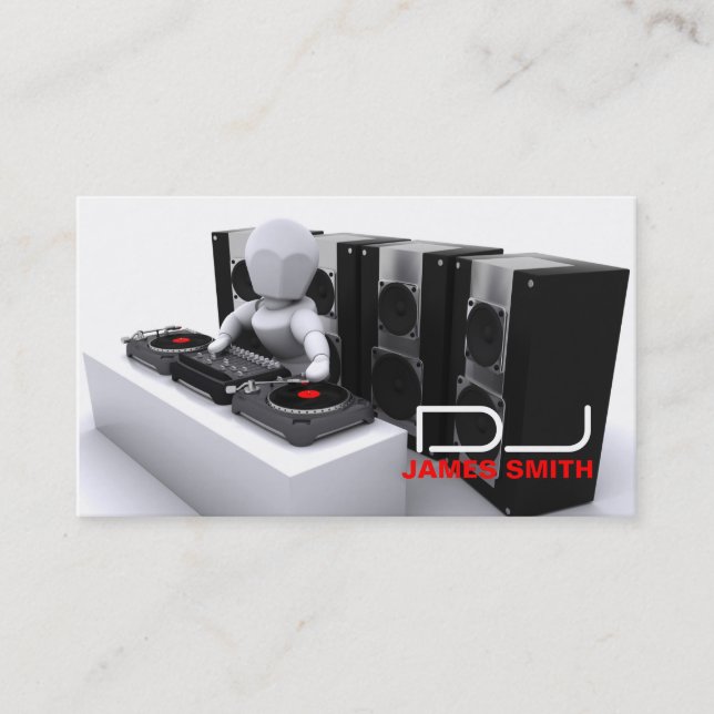 Le carte de visite du DJ (Devant)