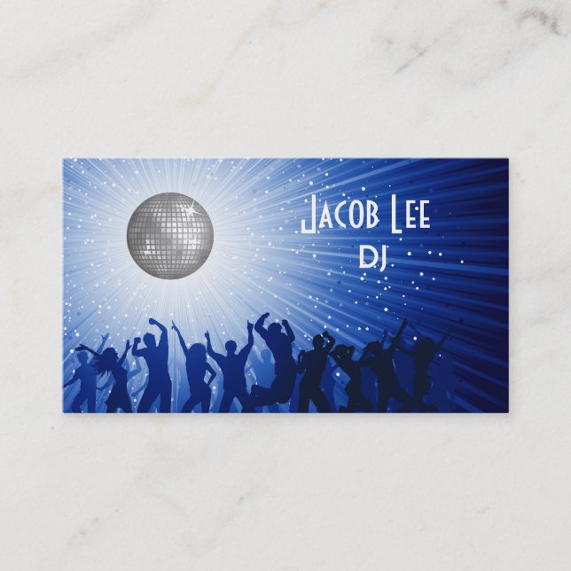 Le carte de visite du DJ de personnes de partie (Devant)