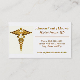 Le carte de visite du médecin/du médecin