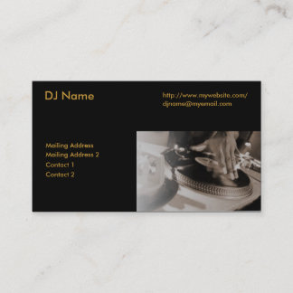 Le carte de visite final du DJ