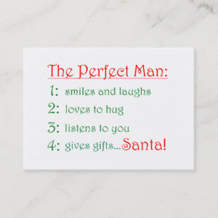 Le carte de visite homme parfait