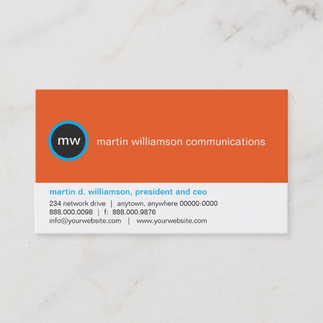 Le Carte de visite sur place (Devant)