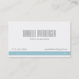 Le carte de visite turquoise des femmes chiques