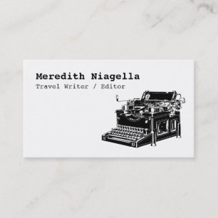 Le carte de visite vintage de l'auteur de machine