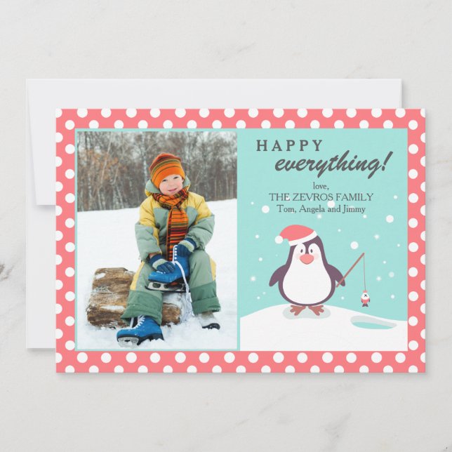 Le Carte photo de vacances de Penguin (Devant)