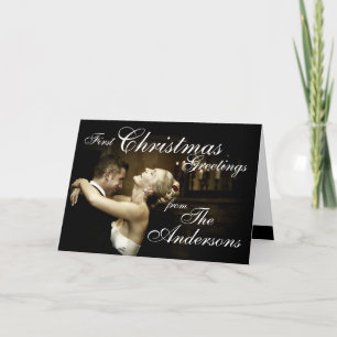 Le carte photo du premier couple de Noël