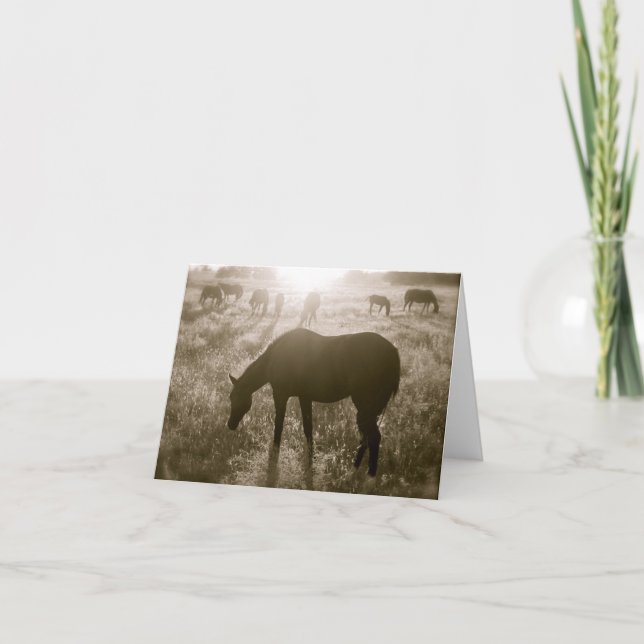 Le carte pour notes de sanctuaire de cheval (Devant)