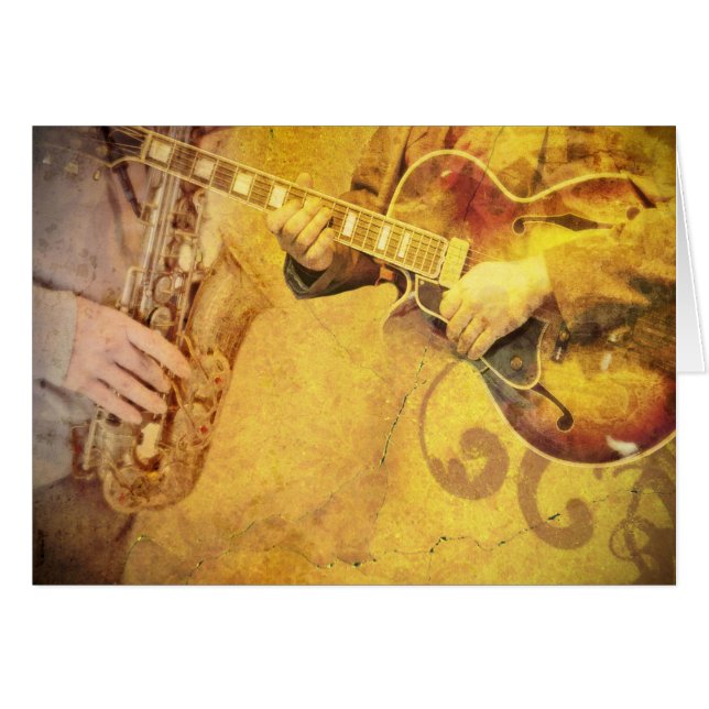 Le Carte pour notes du musicien de jazz (Devant Horizontal)