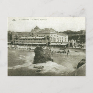 Le Casino Municipal, Biarritz, France Vintage Postcard
