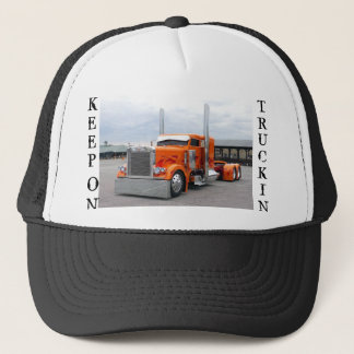 LE CASQUETTE DE CAMION, GARDENT, DESSUS, TRUCKIN