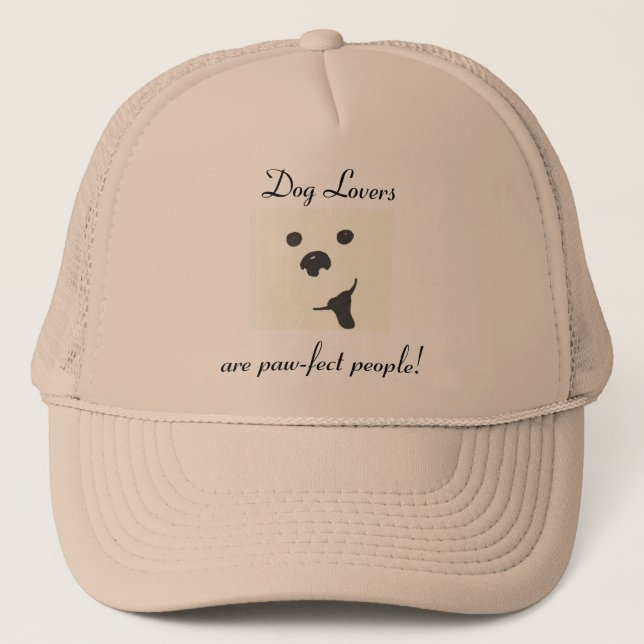 Le casquette de l'amoureux des chiens de (Devant)
