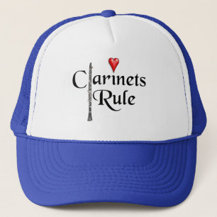 Le casquette de musicien de joueur de clarinette