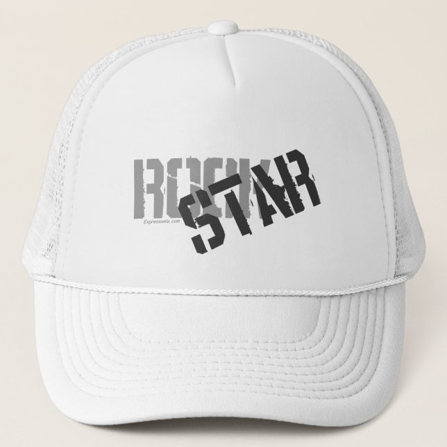 Le casquette du camionneur blanc de vedette du (Devant)